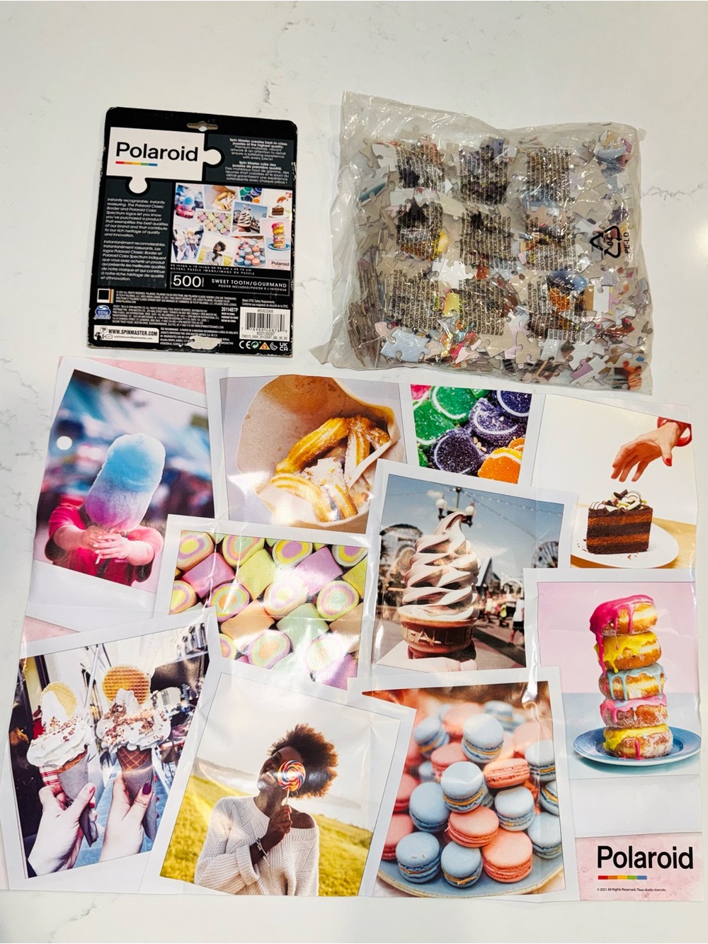New polaroid sweet tooth gourmand puzzle (500 pieces)